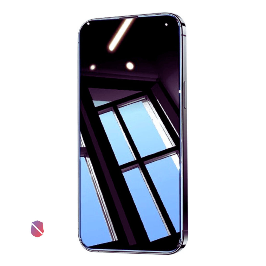 filtre confidentialite iphone ecran noir angle lateral